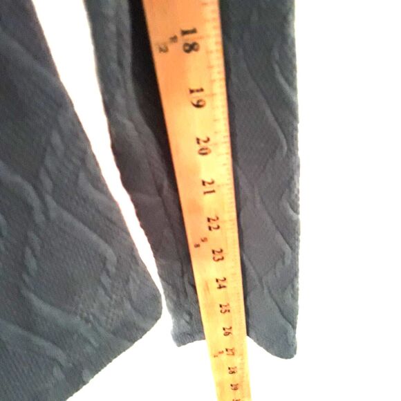 Cupio Mock Neck Womens Small Blue Cable Knit Stretch Cut Out Long Sleeve NWT - Picture 9 of 12